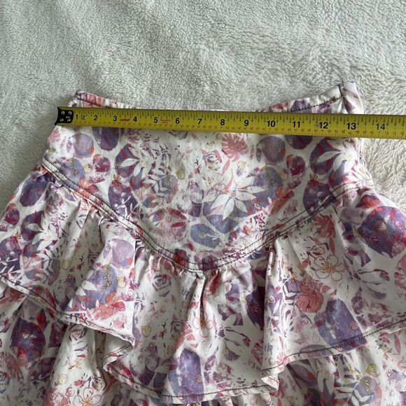 Driftwood Ruffle Skirt Free People Sweet Romeo Cotton Rayon Size S Small NWT - Picture 3 of 9